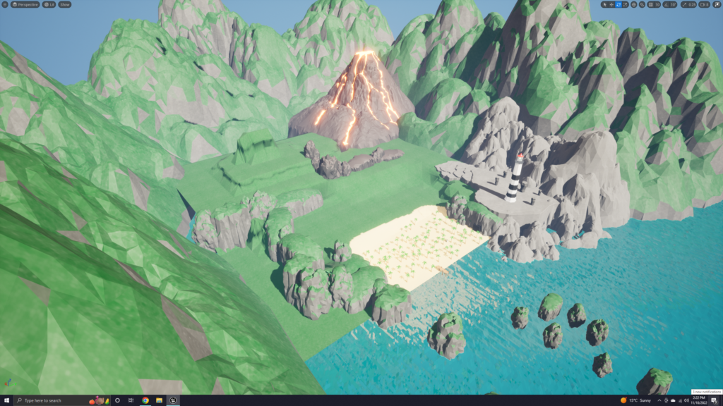 Implementing rough terrain shape and really starting to see the world begin to take shape